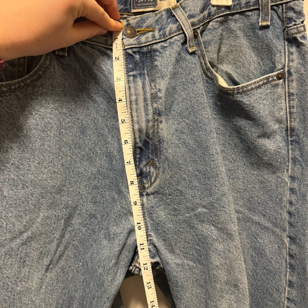 Levi Signature Relaxed Straight/Wide Leg Medium Wash Jeans Size W36 L32 - Picture 9 of 11